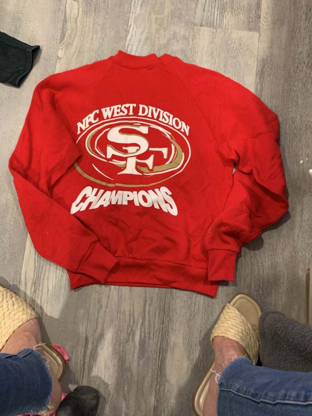 San Francisco 49ers NFC West Division Champions Sweatshirt Red Crewneck